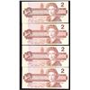 Image 1 : Lot of 9 1986 Bank of Canada $2 notes***