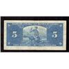 Image 2 : 1937 Bank of Canada $5 note