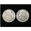 Image 1 : 1958 & 1963 U.S. Silver Half Dollar
