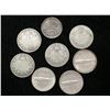 Image 1 : Lot of 8 Canada Silver Dimes, 5-Cents