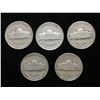 Image 2 : Lot of US Jefferson Nickels War Time Era
