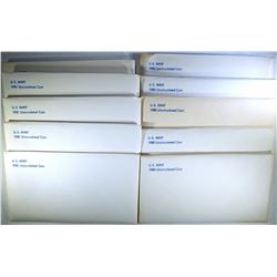 5- 1980 & 5- 1981 U.S. MINT P & D