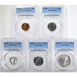 1938 PCGS PROOF SET: