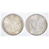 Image 2 : 1885 & 1889 MORGAN DOLLARS  CH BU