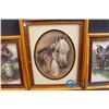 Image 3 : Lot of 3 Wooden Framed Western 3D Wall Hangings