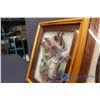 Image 7 : Lot of 3 Wooden Framed Western 3D Wall Hangings