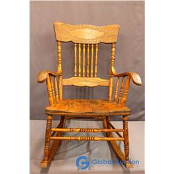 Antique Wooden Rocking Chair