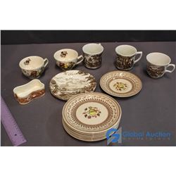 Lot of China - Including Johnson Bros Fruit Sampler Print & Ridgeway of Staffordshire Country Days