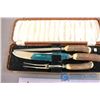Image 2 : GH Cutlery Fruit Knife Set in Box & 3 Pcs Vintage Carving Set in Case