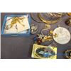 Image 3 : Lot of Misc Gold Plated Jewelry, Pins, & United States Navy Ring