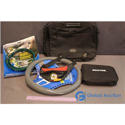 Canucks Fanny Pack, Steering Wheel Cover, Booster Pack, Laptop Bag