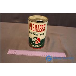 Vintage BA Peerless Motor Oil Tin