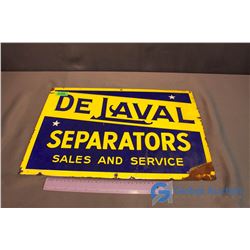 Metal DeLaval Seperators Sales and Service Sign