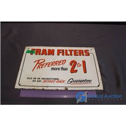 Metal Fram Filters Sign