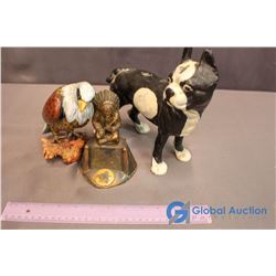 Lot of Misc Decor - Dog, Eagle, Native American