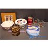 Image 1 : Lot of Misc Household (Foldable Hamper, Bowls, Framed Wall Print, Dog n Suds Mugs)