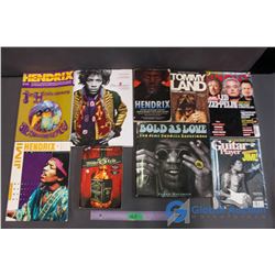 Lot of Rock & Roll Related Books & Magazines - Jimi Hendrix, Motley Crue, Led Zepplin, Tommy Lee