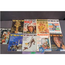Lot of 60's Mens Magazines - True, Agrosy, MALE