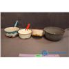Image 3 : Lot of Assorted Enamelware Items - Bowls, Pots, Cups, etc