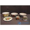 Image 6 : Lot of Assorted Enamelware Items - Bowls, Pots, Cups, etc