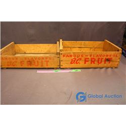 (2) Wooden BC Fruit Crates