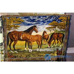 Horse Wall Hanging Tapestry - 6ft wide by 4ft high