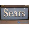 Image 1 : Large Framed Sears Plastic Sign - 66" long by 36" high