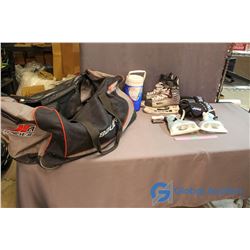 Bauer Hockey Bag, Bauer Vapour Hockey Skates (Size 8), Jofa Hockey Gloves, Kids Frozen Skates (Size 