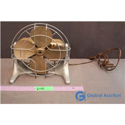 Vintage Metal/Cast Electric Desk Fan
