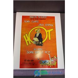 Reproduction Marilyn Monroe "Some Like It Hot" Movie Poster - 16"x12"