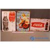Image 1 : Reproduction Tin Signs - (2) Coca Cola, Winner's Garage