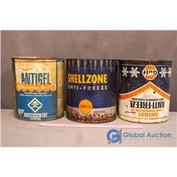 (3) Anti-Freeze Tins