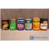 Image 1 : (6) Motor Oil Tins (5 w/Contents)