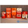 Image 1 : (5) Vintage Tins (Charcoal Lighter, Lantern Fuel, w/Contents)