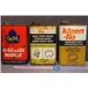 Image 2 : (3) Tins w/Contents (Brake Fluid, Linseed Oil)