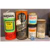 Image 2 : (7) Vintage Tins (Carburator Cleaner, Radiator Restorer, 1 w/Contents)