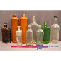 Lot of Misc Vintage Glass Bottles
