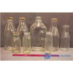 Lot of Misc Vintage Milk Bottles