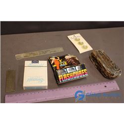 Emerald Casino Playing Cards (New) & Bonus Items - Buttons, Flashcubes, etc