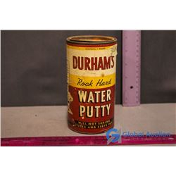 Vintage Durhams Water Putty Can