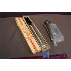 1 Chaney Tru-Temp Deep Fry Thermometer & 1 Candy Thermometer (NIB)