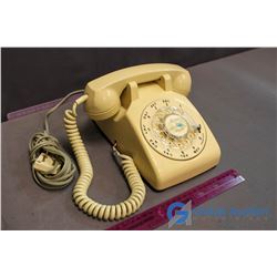 1970's Vintage Ivory Rotary Desk Phone