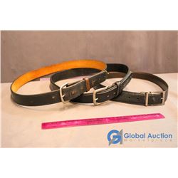 3 Leather Belts (Size 36, 40 & 42/43?