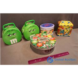 Lot of 5 M&M Tins