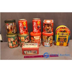 10 Assorted Coca-Cola Tins