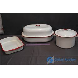 3 Pieces Enamelware