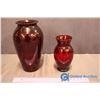 Image 2 : 2 Pieces Ruby Red Glassware
