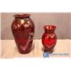 Image 3 : 2 Pieces Ruby Red Glassware