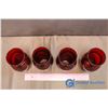 Image 3 : 4 Ruby Red Vases