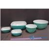 Image 1 : Lot of 5 Assorted Blue Pyrex Dishware